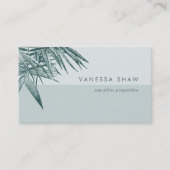 Carte De Visite Colorbloc de palmiers tropicaux (Devant)