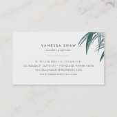 Carte De Visite Colorbloc de palmiers tropicaux (Dos)