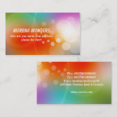 carte de visite coloré (Devant / Derrière)