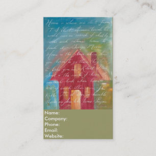 Carte De Visite Coloré agent immobilier de citation de maison un