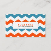 Carte de visite coloré Chevron (Devant)