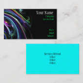 Carte de visite coloré d'art (Devant / Derrière)