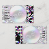 Carte de visite coloré de bulles (Devant / Derrière)