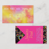 carte de visite coloré de cercles (Devant / Derrière)