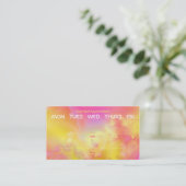 carte de visite coloré de cercles (Debout devant)