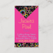 carte de visite coloré de cercles (Dos)