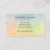 Carte De Visite Coloré de code QR (Dos)