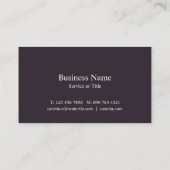 Carte de visite coloré de coquillages (Dos)