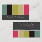Carte de visite coloré de la boutique (v6) (Devant / Derrière)