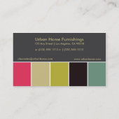 Carte de visite coloré de la boutique (v6) (Dos)