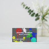 Carte de visite coloré de peintres (Debout devant)