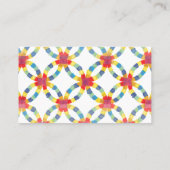 Carte de visite coloré d'édredon (Dos)