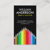 Carte de visite coloré d'illustrateur d'artiste de (Devant)