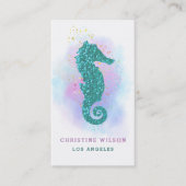 ・ carte de visite coloré du logo hippocampe (Devant)