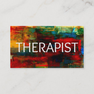 Carte de visite coloré du thérapeute