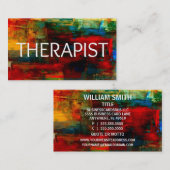 Carte de visite coloré du thérapeute (Devant / Derrière)