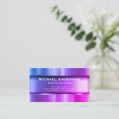 Carte De Visite Coloré métallique (Debout devant)