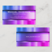 Carte De Visite Coloré métallique (Devant / Derrière)