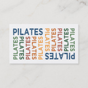 Carte De Visite Coloré mignon de Pilates