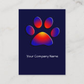 Carte De Visite COLORÉ, orange (Dos)