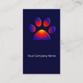 Carte De Visite COLORÉ, orange (Dos)