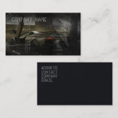 Carte de visite coloré par obscurité contenant la (Devant / Derrière)