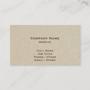 Carte de visite coloré par parchemin