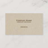 Carte de visite coloré par parchemin (Dos)