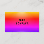 Carte de visite coloré personnalisé Votre entrepri (Dos)