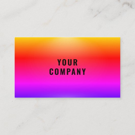 Carte de visite coloré personnalisé Votre entrepri (Dos)