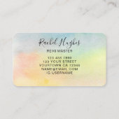 Carte de visite coloré Reiki Master (Dos)