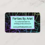 Carte De Visite Coloré tourbillonnant (Devant)