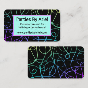 Carte De Visite Coloré tourbillonnant