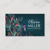 Carte De Visite Colorée Abstract Branch Art (Devant)