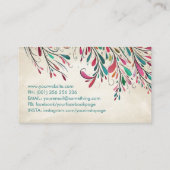Carte De Visite Colorée Abstract Branch Art (Dos)