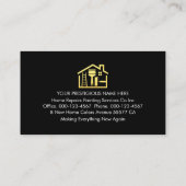 Carte De Visite Colorful Building Rooftop Paints Painting (Dos)