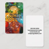 Carte De Visite Colorful Cocktail | Top View (Devant / Derrière)