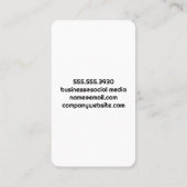 Carte De Visite Colorful Cocktail | Top View (Dos)