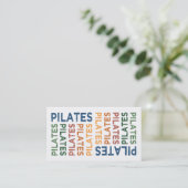 Carte De Visite Colorful de Pilates (Debout devant)