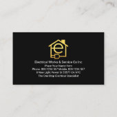 Carte De Visite Colorful Electric Lightning Wave Electrical (Dos)