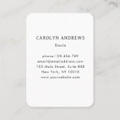 Carte De Visite Colorful Flower Footprint Logo (Dos)