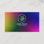 Carte De Visite Colorful Gradient Business Card Modern Design (Dos)
