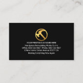 Carte De Visite Colorful Handyman Rooftop Buildings (Dos)