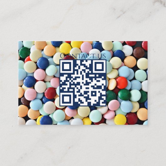 Carte De Visite Colorful pastry studio (Dos)