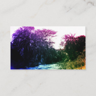Carte De Visite Colorful River Gallery Forêt Vintage Tropical