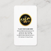 Carte De Visite Colorful Rooftop Building Handyman Windows (Dos)