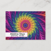 Carte De Visite Colorful spiritual spiral graphic (Devant)
