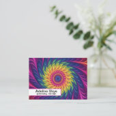 Carte De Visite Colorful spiritual spiral graphic (Debout devant)