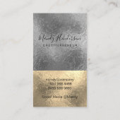 Carte De Visite Coloris Gold Silver Foil (Dos)