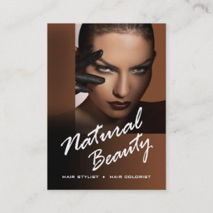 Carte De Visite Coloriste de coiffeur de Femme Fatale - caramel